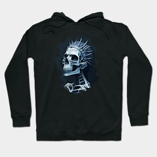 Female Skeleton In A Crown Hoodie